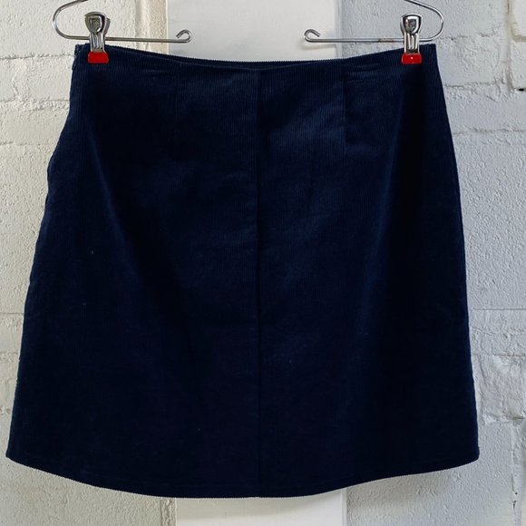 Harper Embroidered Navy Blue Mini Skirt (size S) - Picture 7 of 11